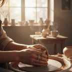 Antler Whisper Silver Ring – 925 Sterling Adjustable Deer Antler Ring