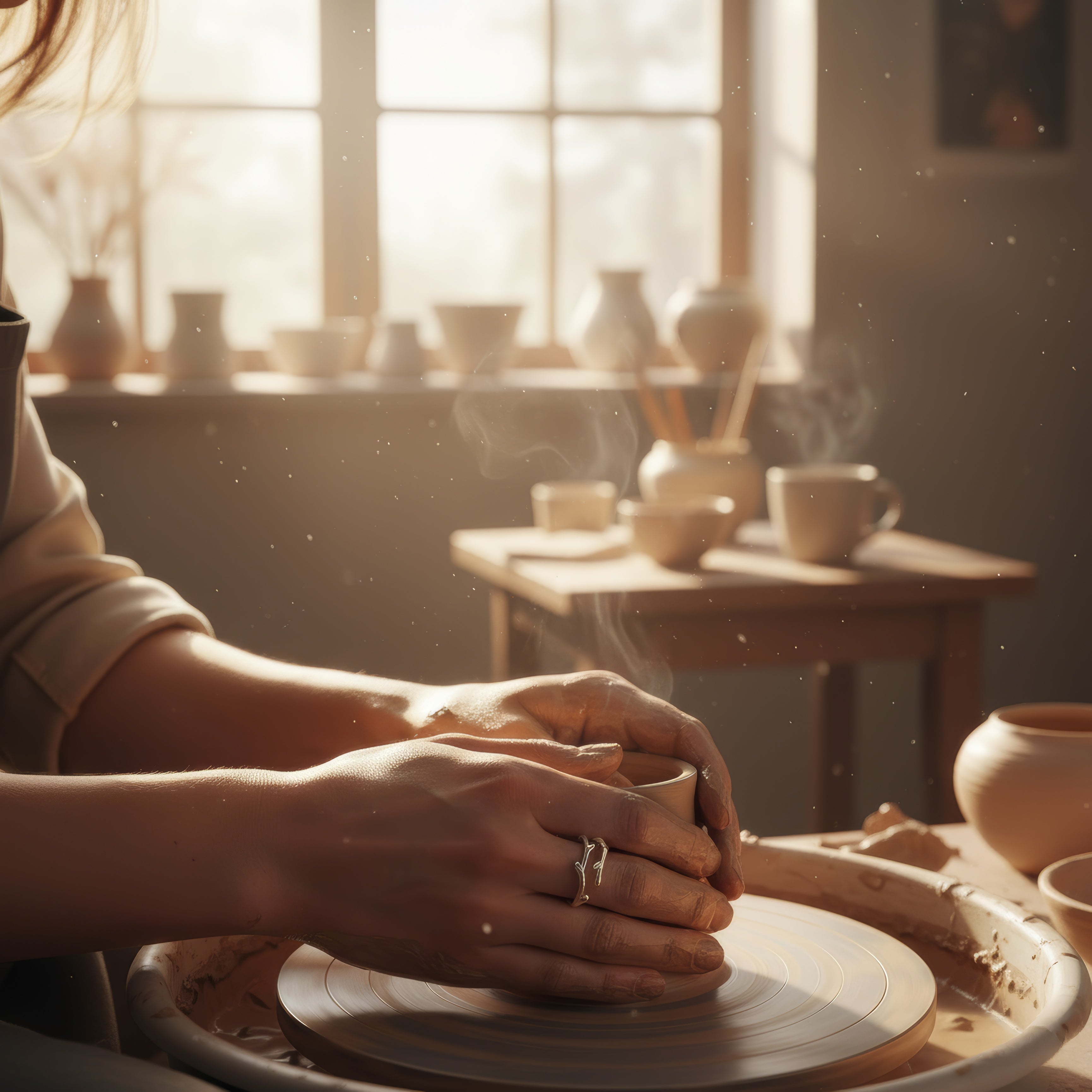 Antler Whisper Silver Ring – 925 Sterling Adjustable Deer Antler Ring