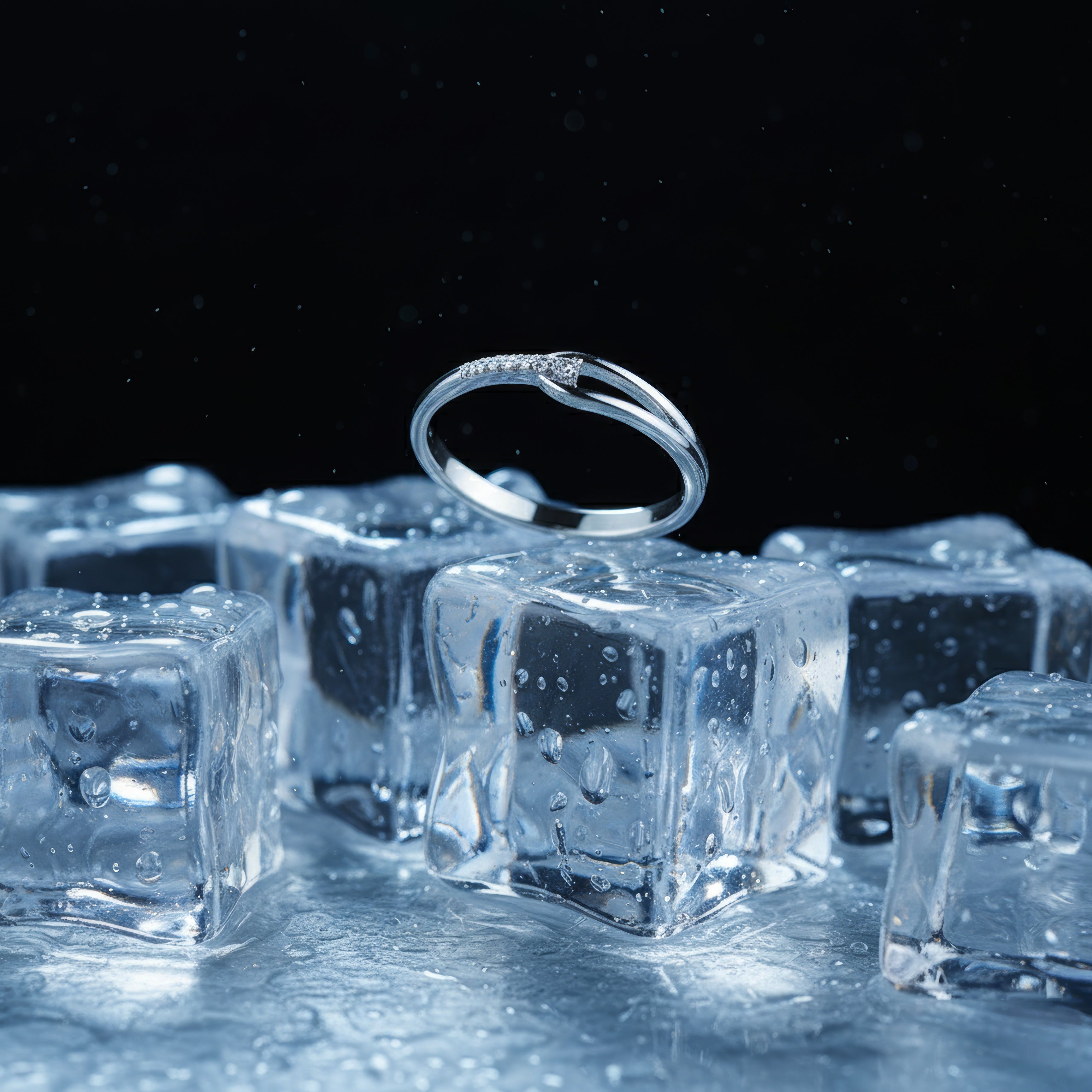 Aurora Silver Ring – Light Born from Silence