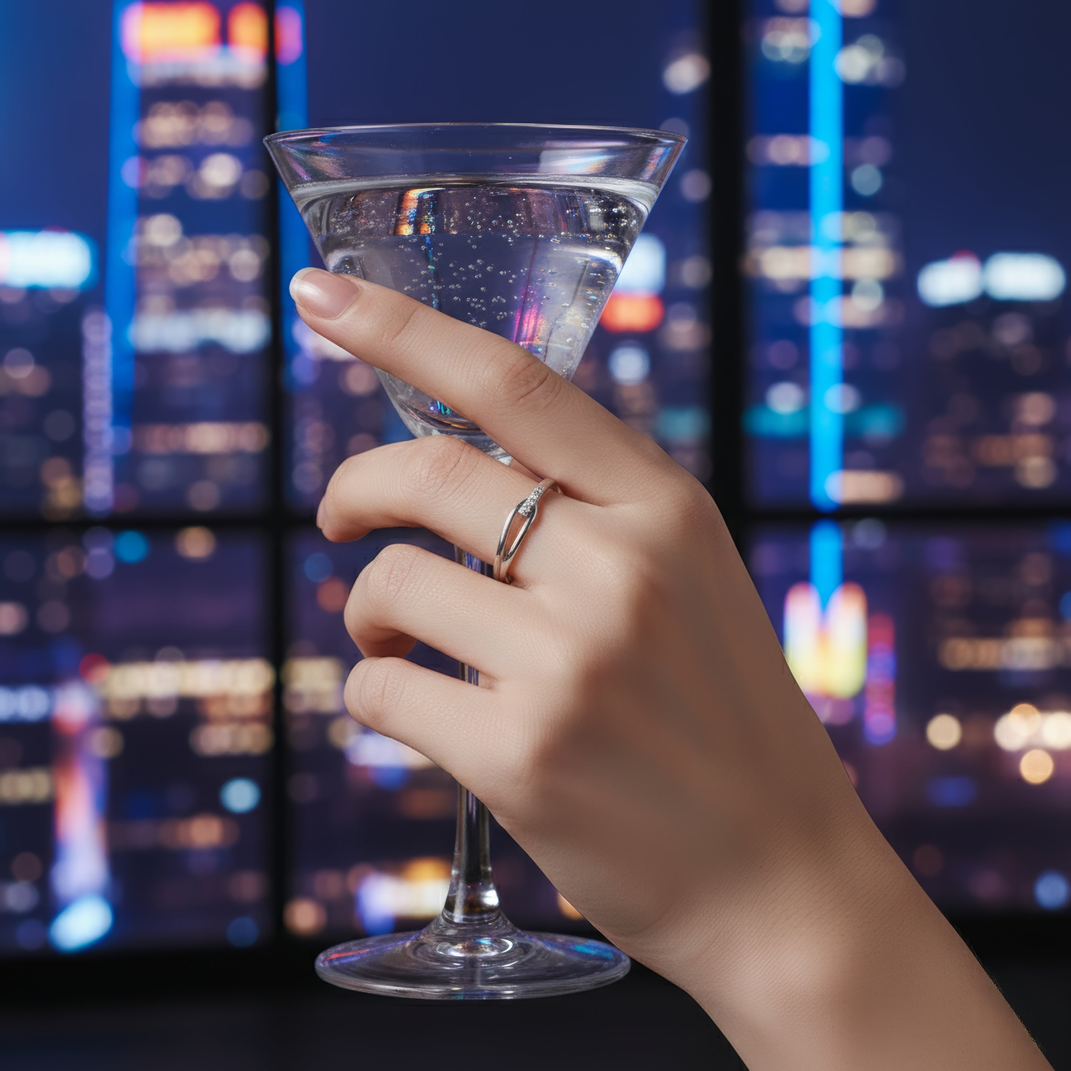 Aurora Silver Ring – Light Born from Silence