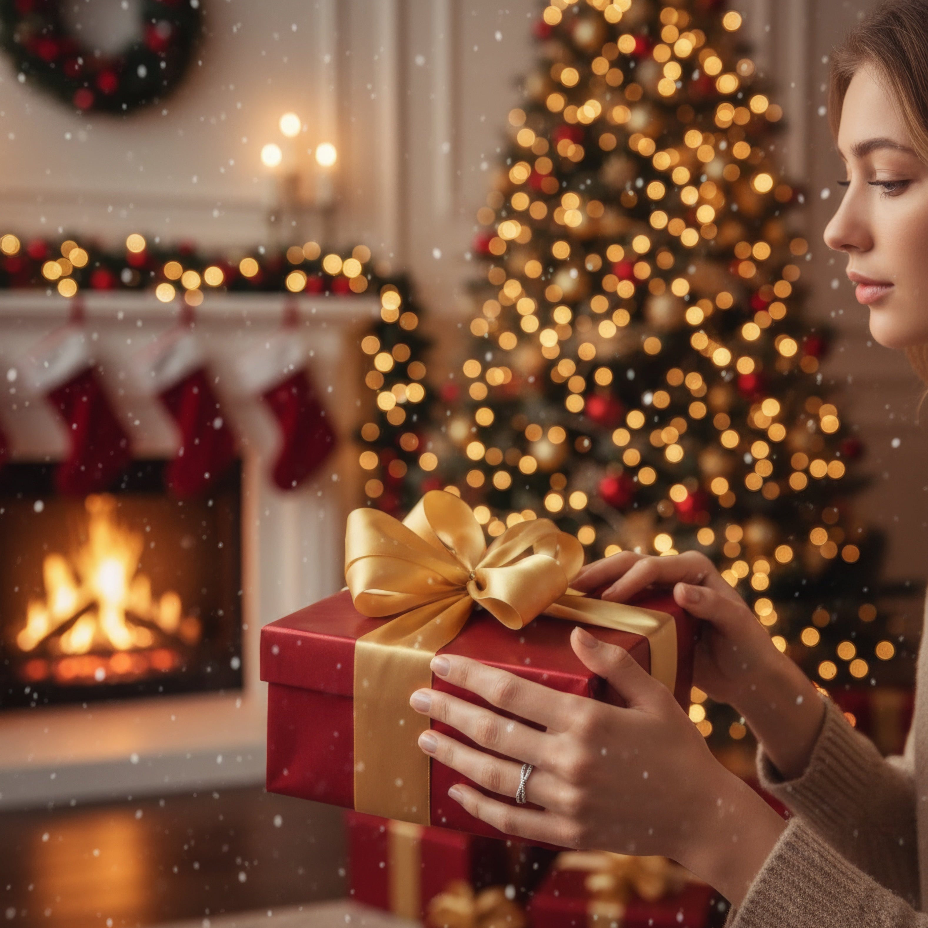 Twist of Light Silver Ring – Minimalist Elegance for Christmas Gift