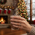 Twist of Light Silver Ring – Minimalist Elegance for Christmas Gift