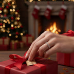 Twist of Light Silver Ring – Minimalist Elegance for Christmas Gift