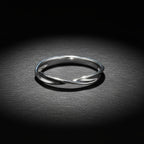 Moonlight Vow Silver Ring – The Gentle Promise