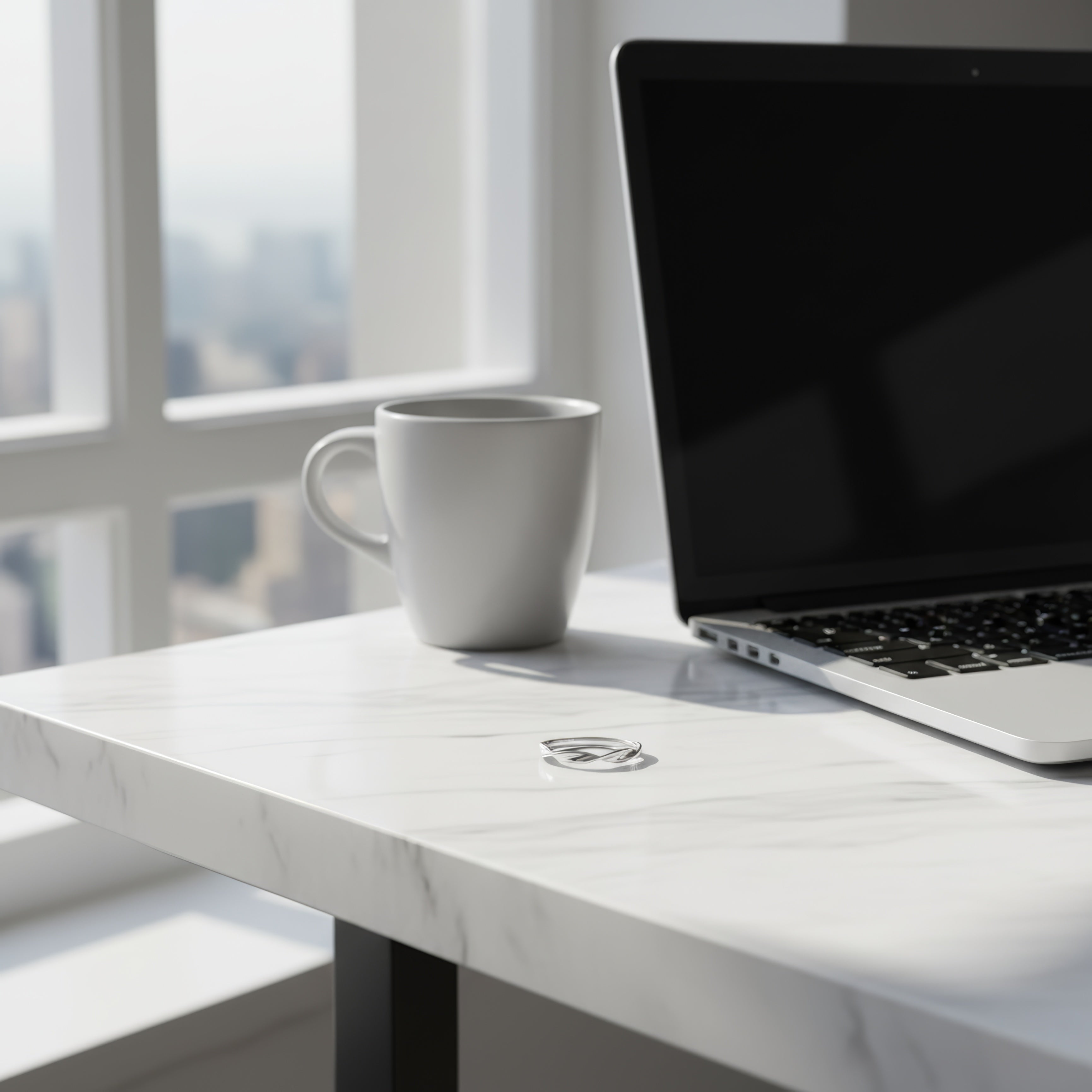 Moonlight Vow Silver Ring – The Gentle Promise