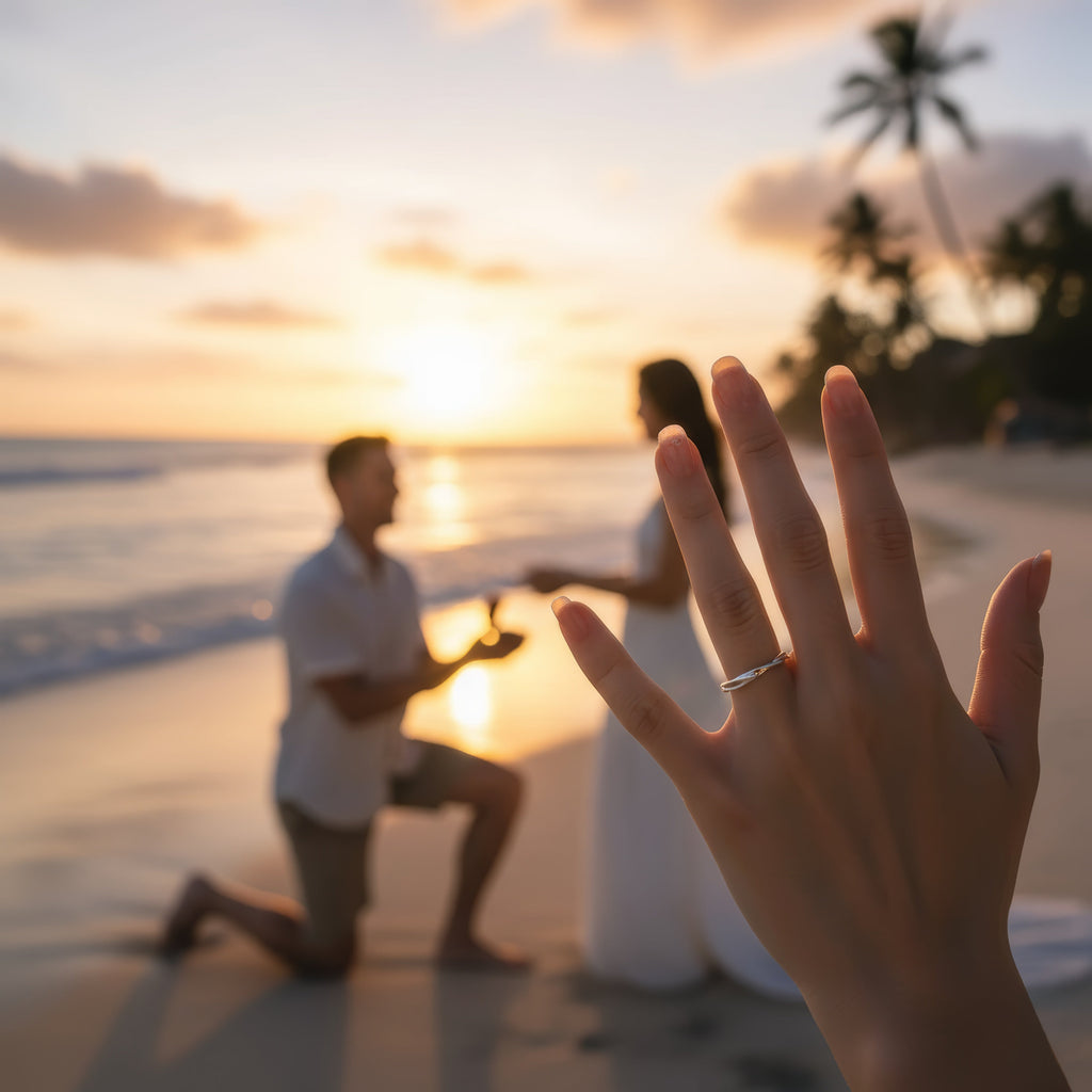 Moonlight Vow Silver Ring – The Gentle Promise