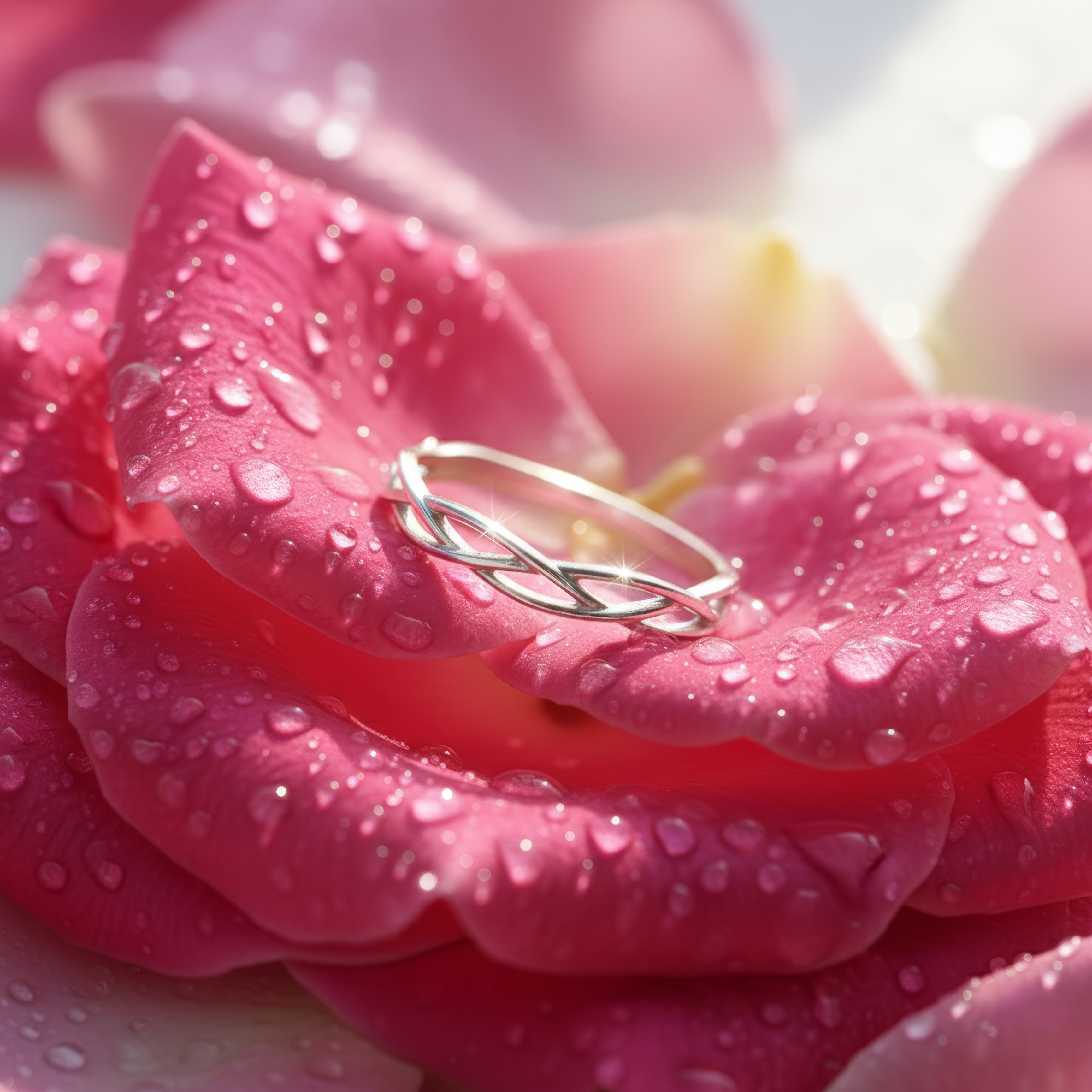 Braided Silver Self-Love Ring – For the One Who Shines Within