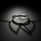 Starlight Knot Silver Ring – When Light Meets Eternity
