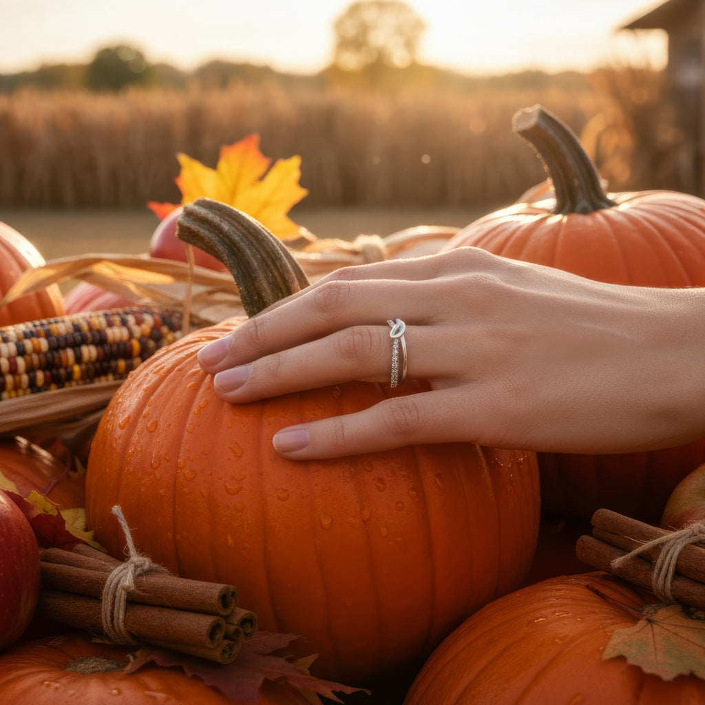Starlight Knot Silver Ring – When Light Meets Eternity