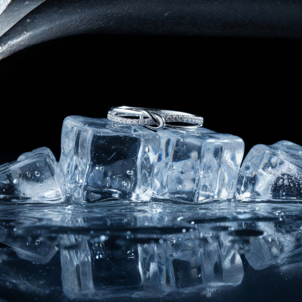 Starlight Knot Silver Ring – When Light Meets Eternity