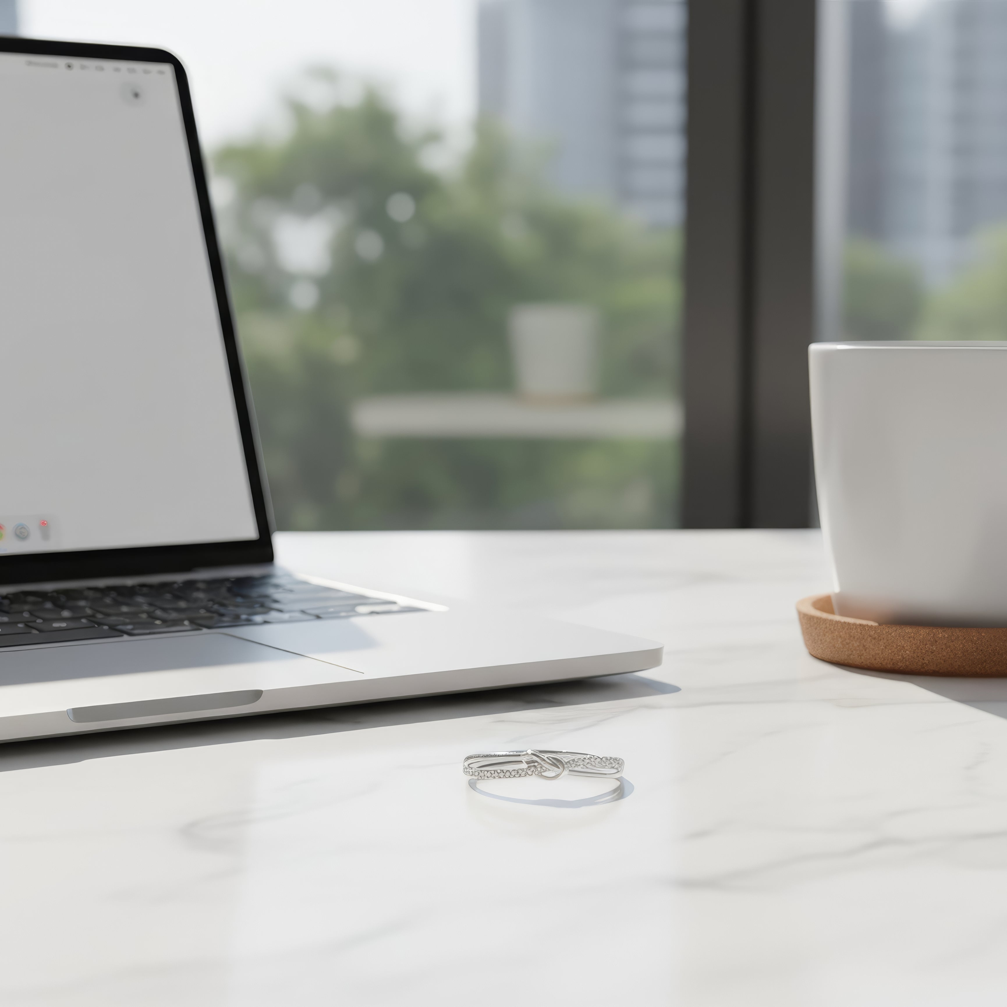 Starlight Knot Silver Ring – When Light Meets Eternity