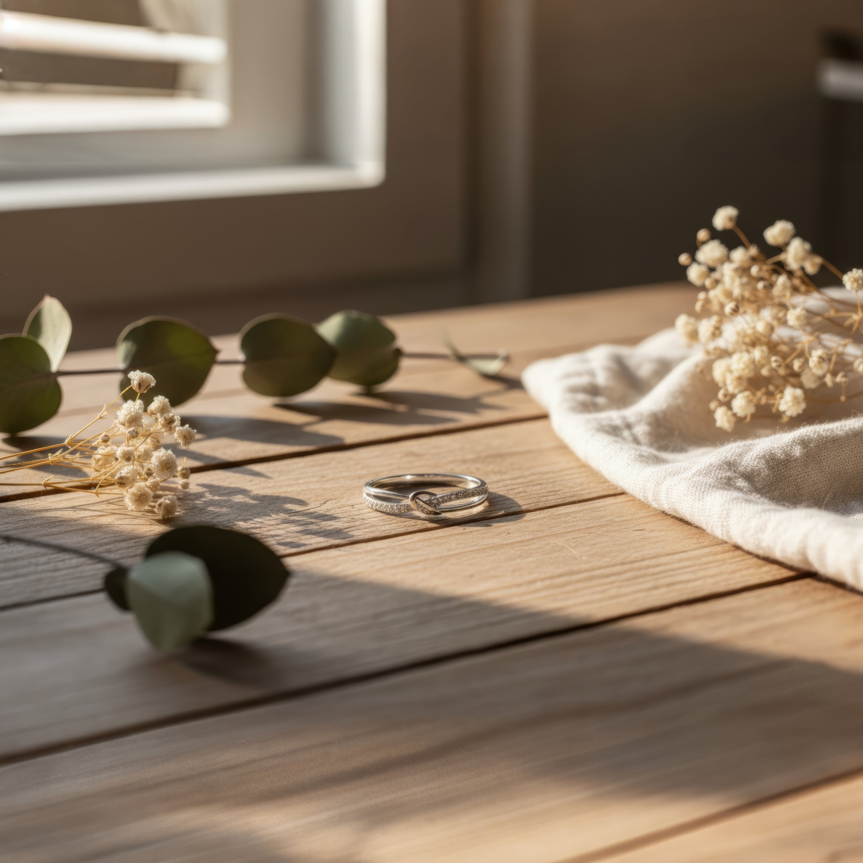 Starlight Knot Silver Ring – When Light Meets Eternity