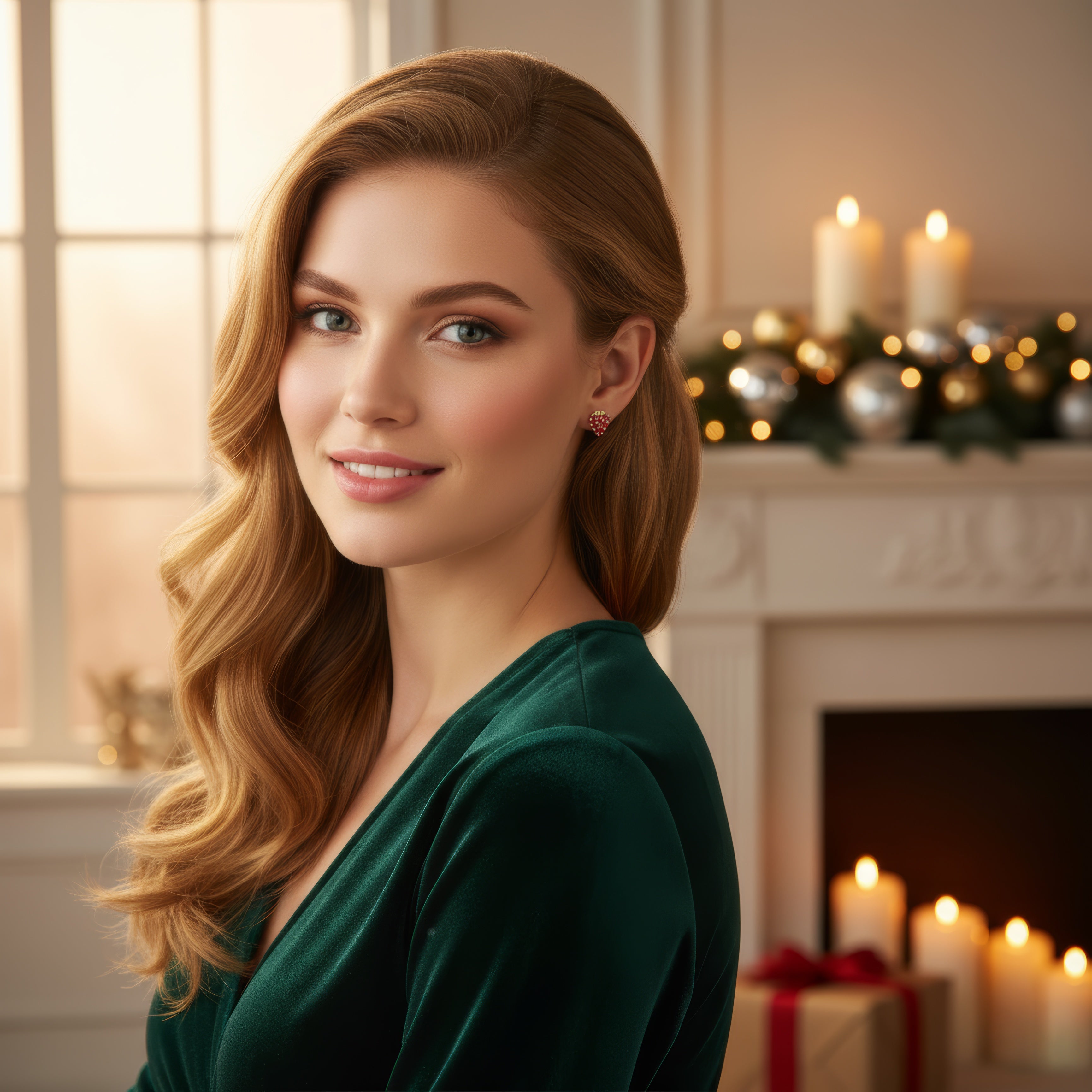 Strawberry Spark Earrings – Sweet Holiday Glow