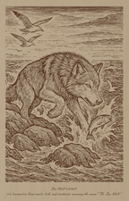 Sea Wolf (2014) – Laser Engraved Wooden Wall Art