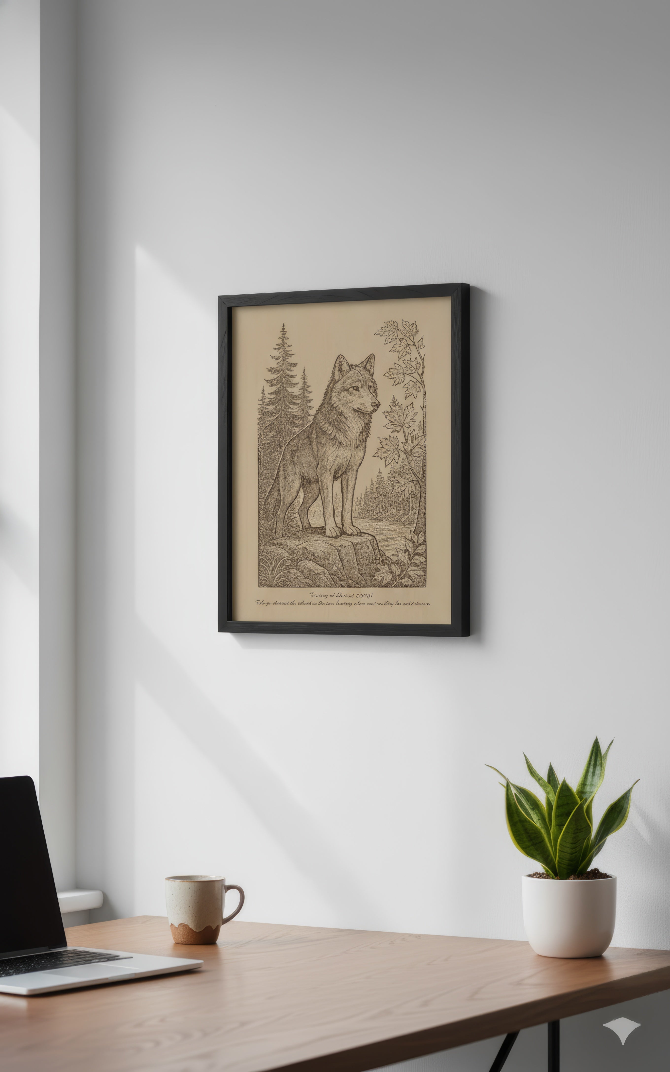 Takaya – Island Guardian (2013) – Laser Engraved Wooden Wall Art