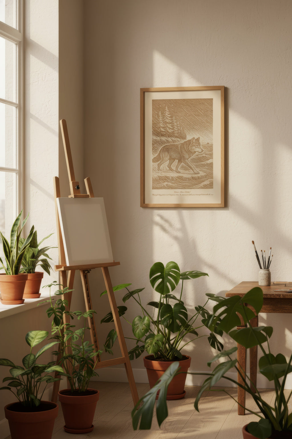 Takaya – Winter Storm (2016) – Laser Engraved Wooden Wall Art