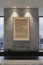 Takaya – Winter Storm (2016) – Laser Engraved Wooden Wall Art