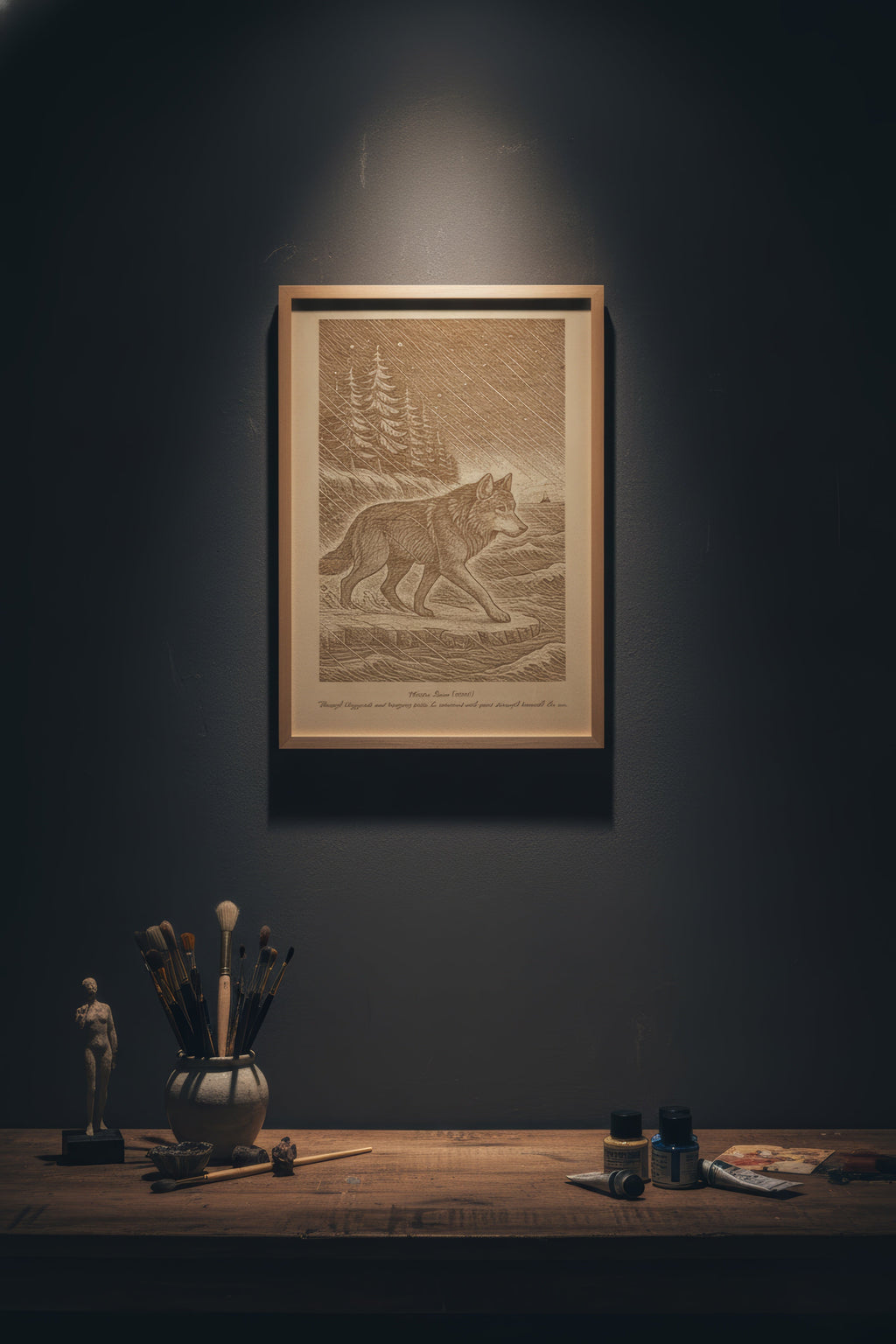 Takaya – Winter Storm (2016) – Laser Engraved Wooden Wall Art