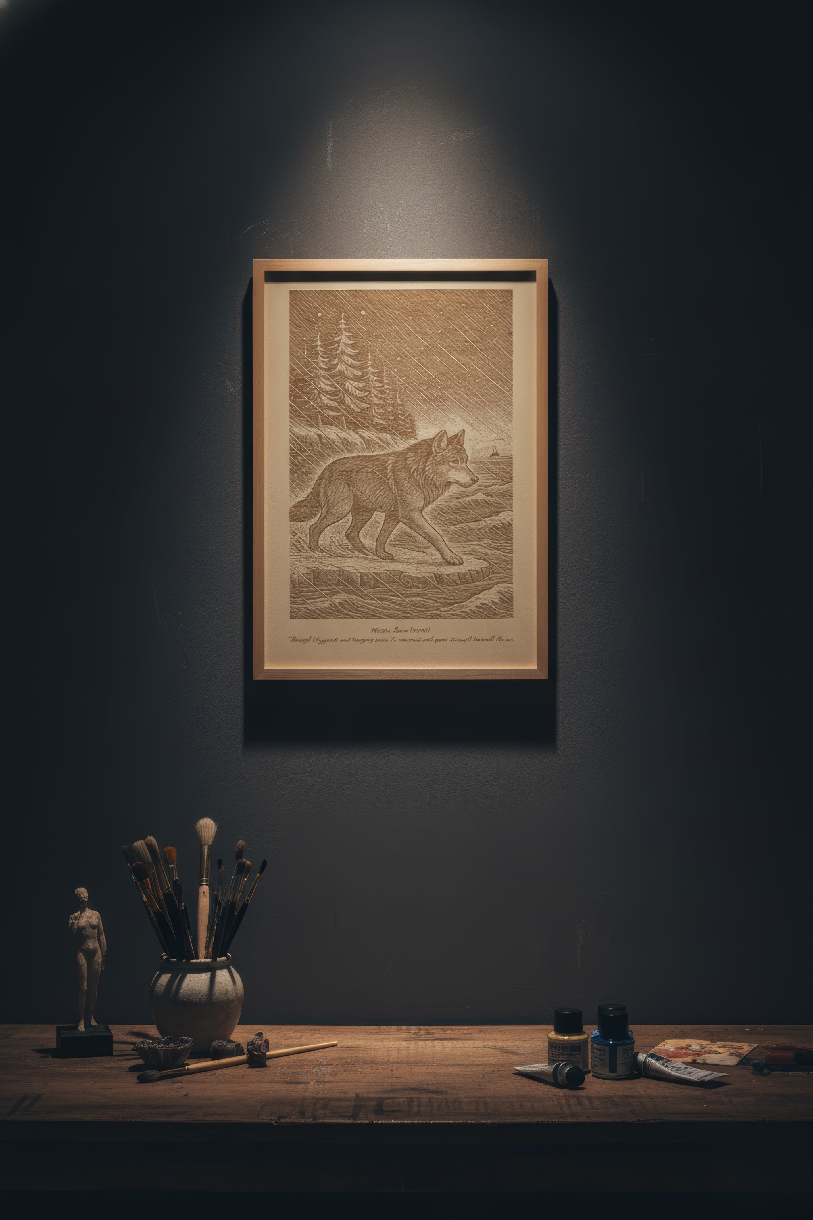 Takaya – Winter Storm (2016) – Laser Engraved Wooden Wall Art