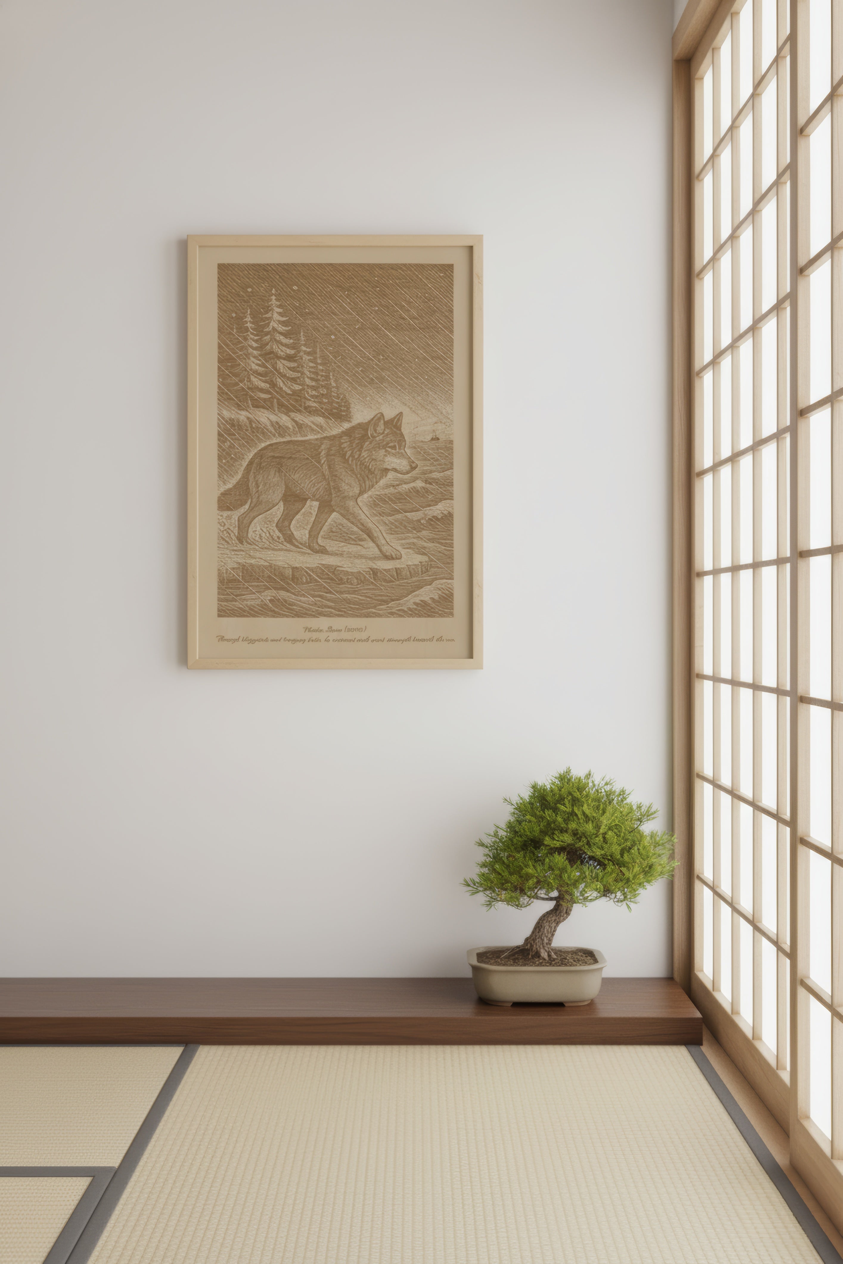 Takaya – Winter Storm (2016) – Laser Engraved Wooden Wall Art