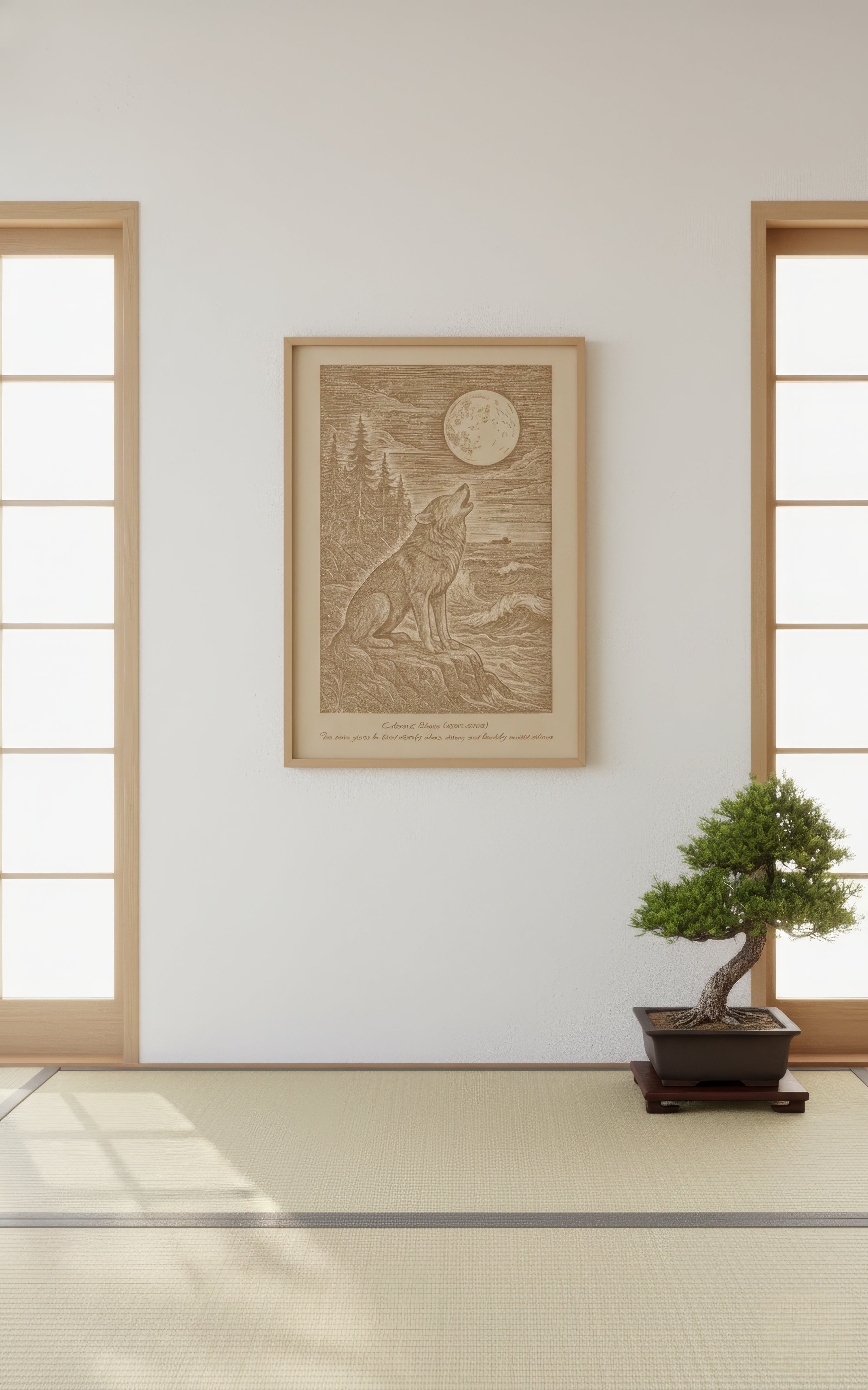 Takaya – Echoes of Silence (2017–2018) – Laser Engraved Wooden Wall Art
