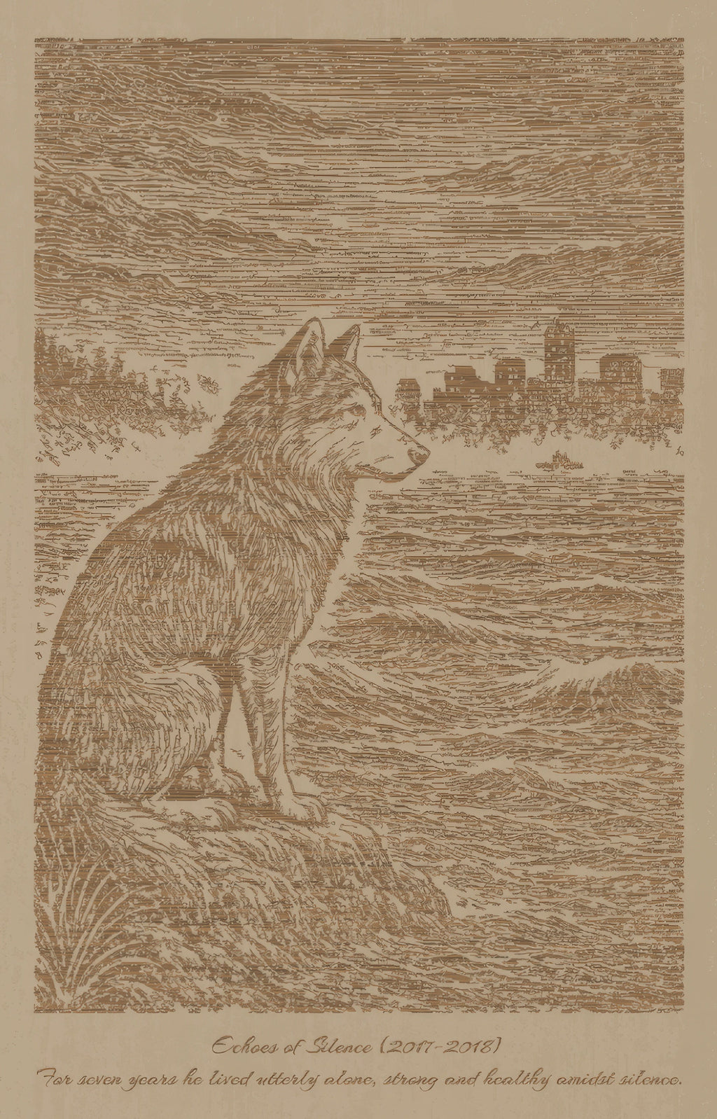 Takaya – Echoes of Silence II (2018–2019) – Laser Engraved Wooden Wall Art