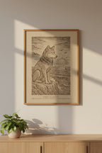 Takaya – The Watcher of the Island (2015) – Laser Engraved Wooden Wall Art