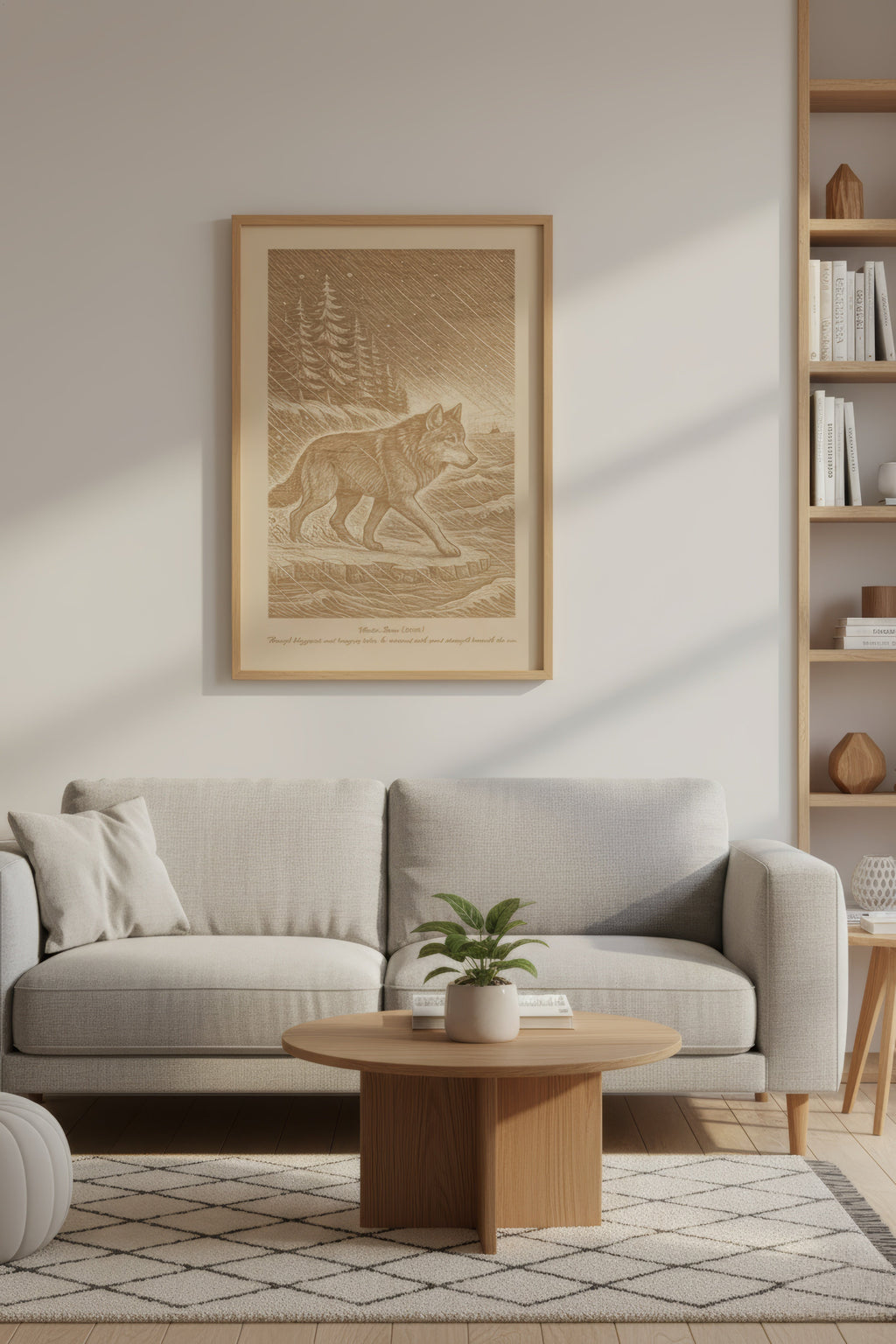 Takaya – Winter Storm (2016) – Laser Engraved Wooden Wall Art