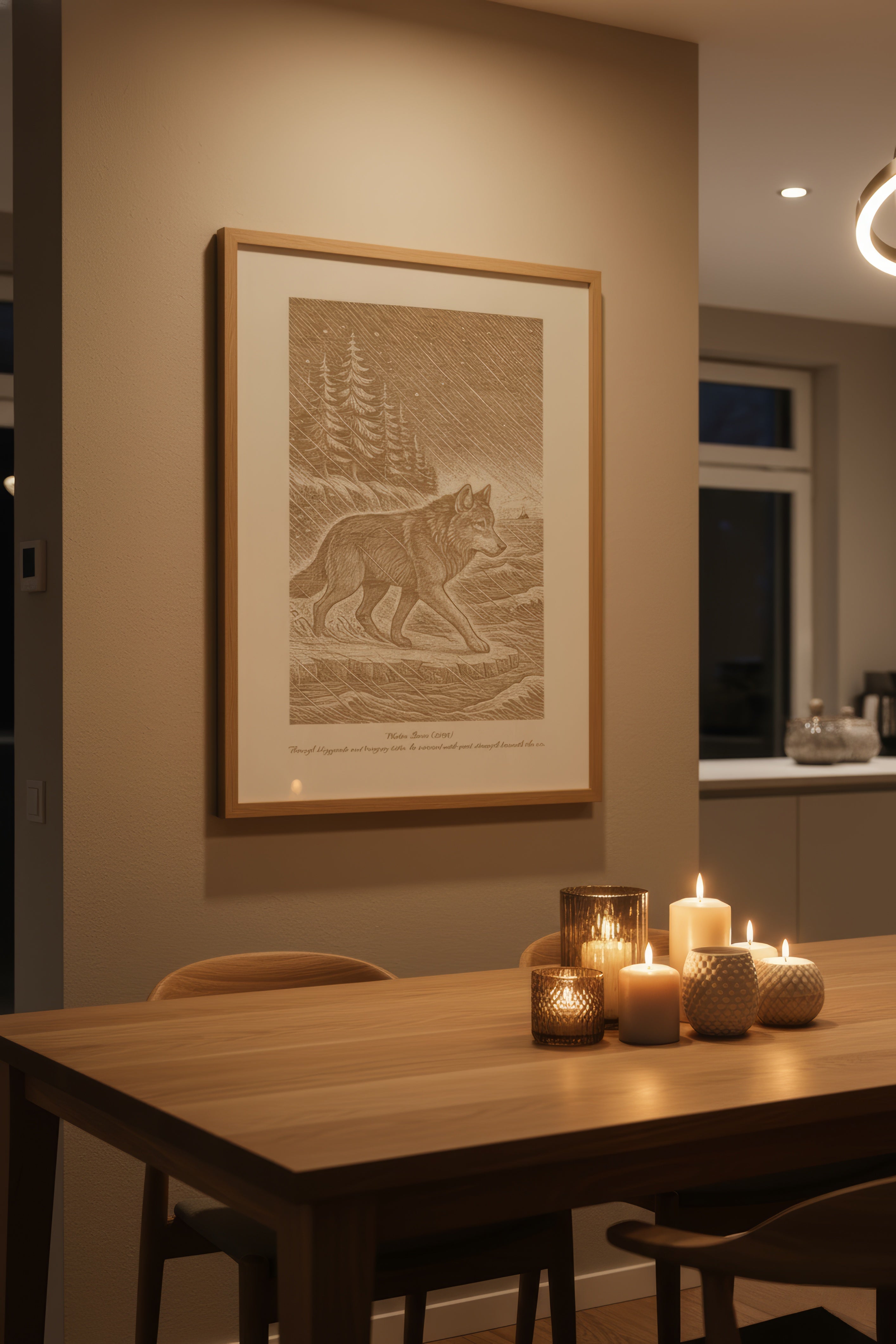 Takaya – Winter Storm (2016) – Laser Engraved Wooden Wall Art