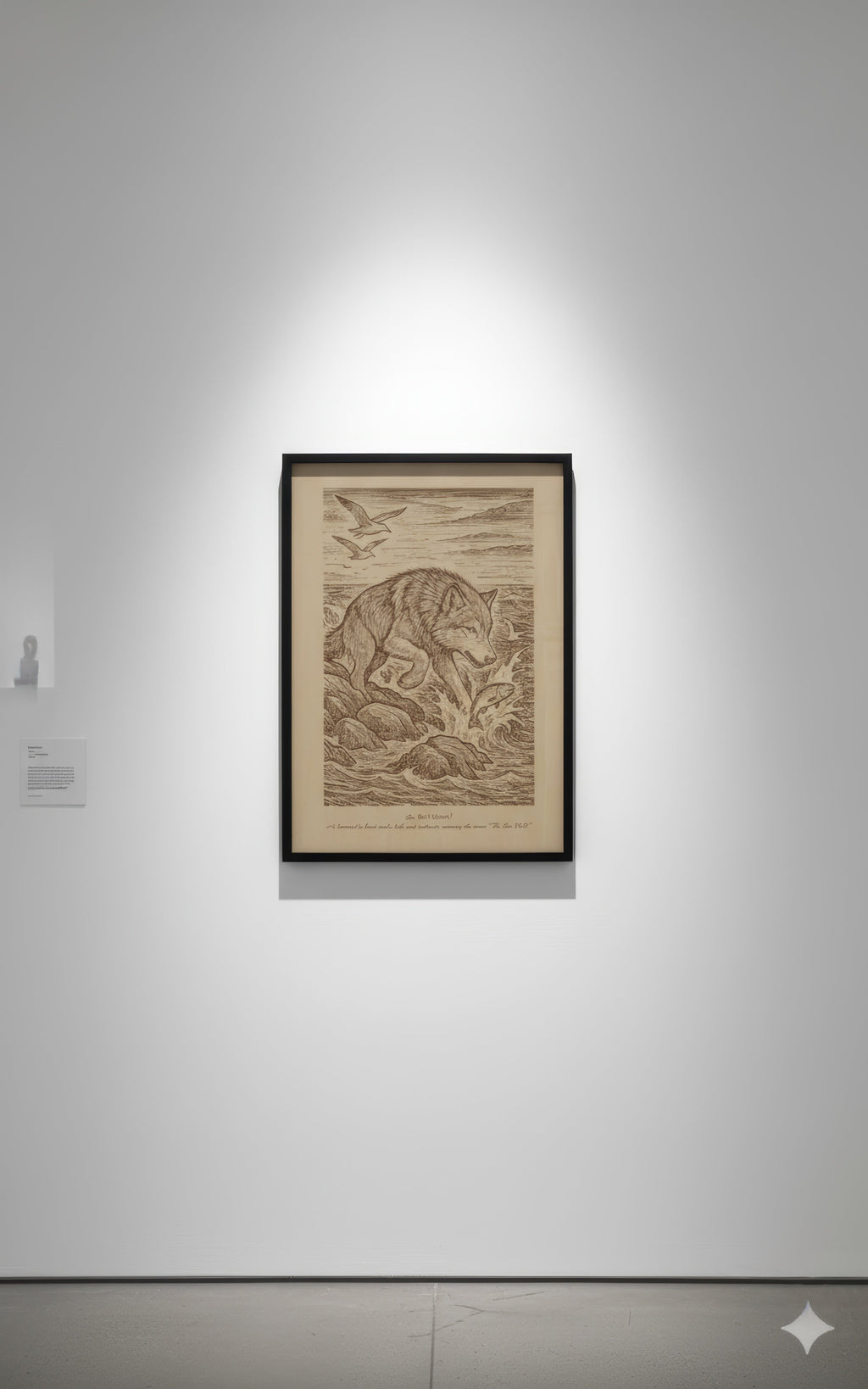 Sea Wolf (2014) – Laser Engraved Wooden Wall Art