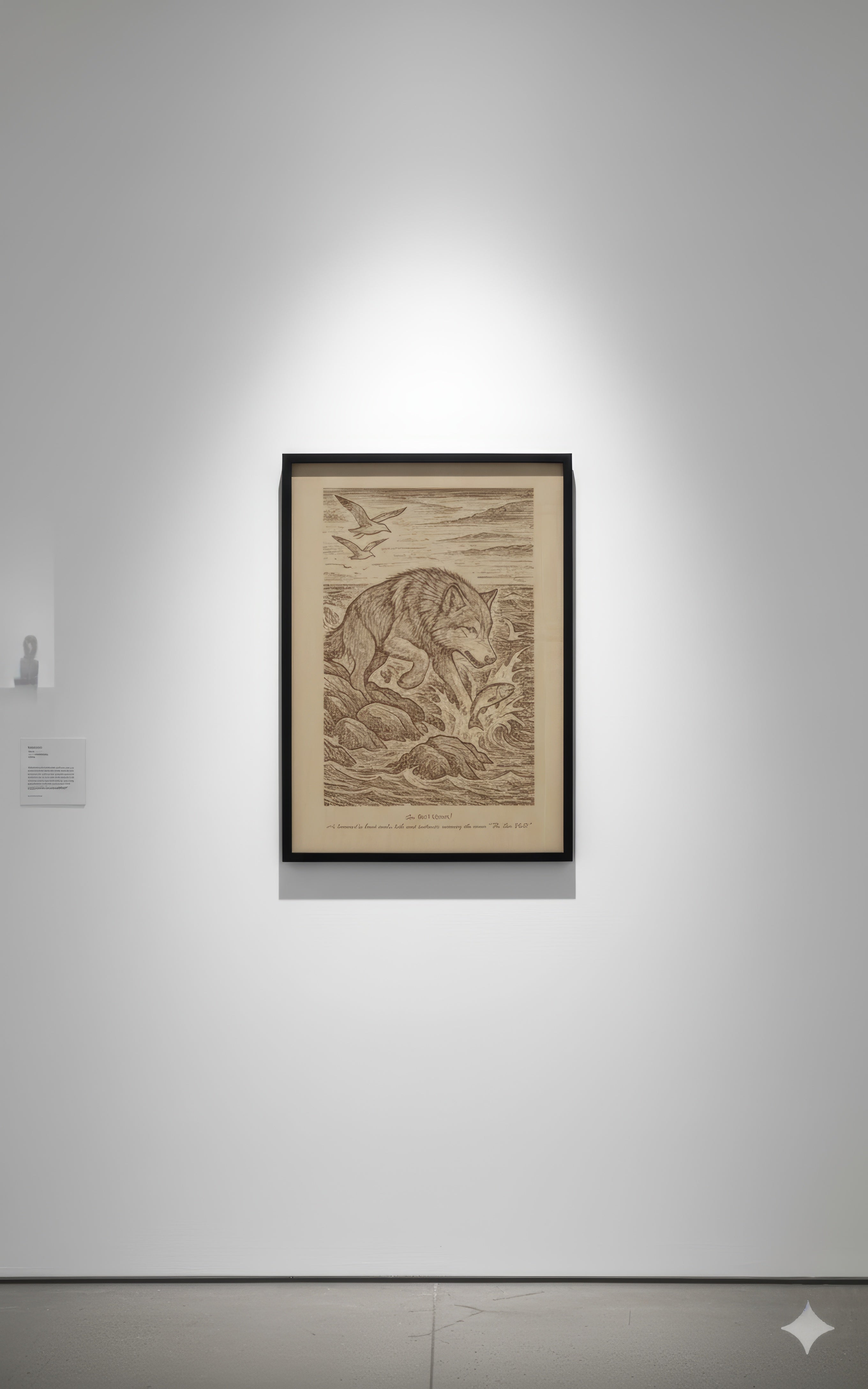 Sea Wolf (2014) – Laser Engraved Wooden Wall Art