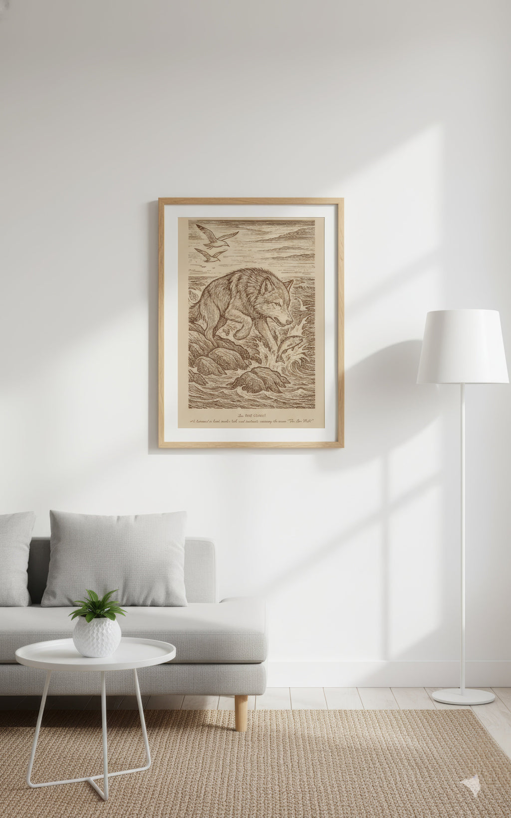 Sea Wolf (2014) – Laser Engraved Wooden Wall Art