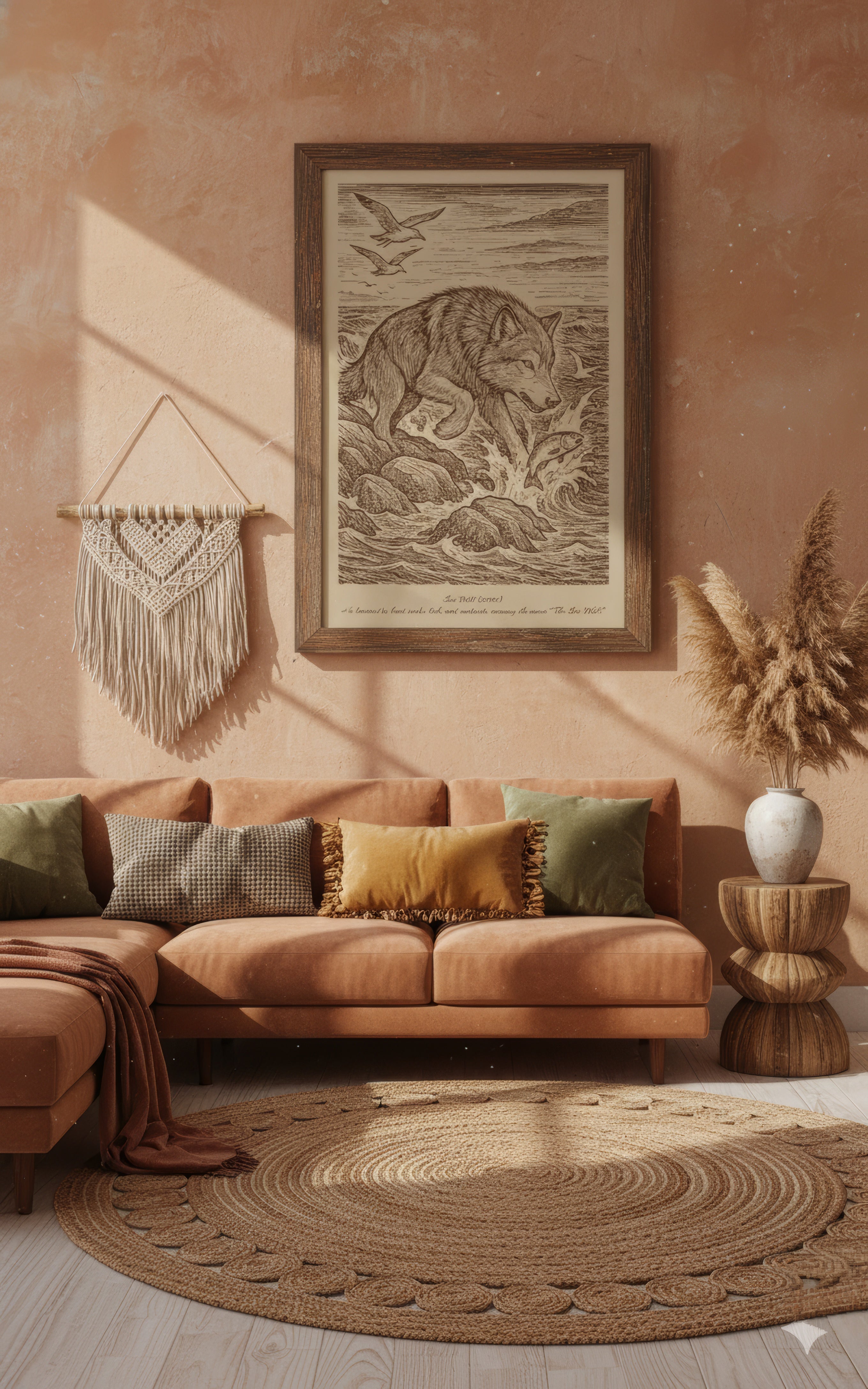 Sea Wolf (2014) – Laser Engraved Wooden Wall Art