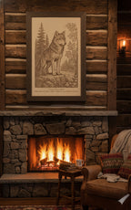 Takaya – Island Guardian (2013) – Laser Engraved Wooden Wall Art