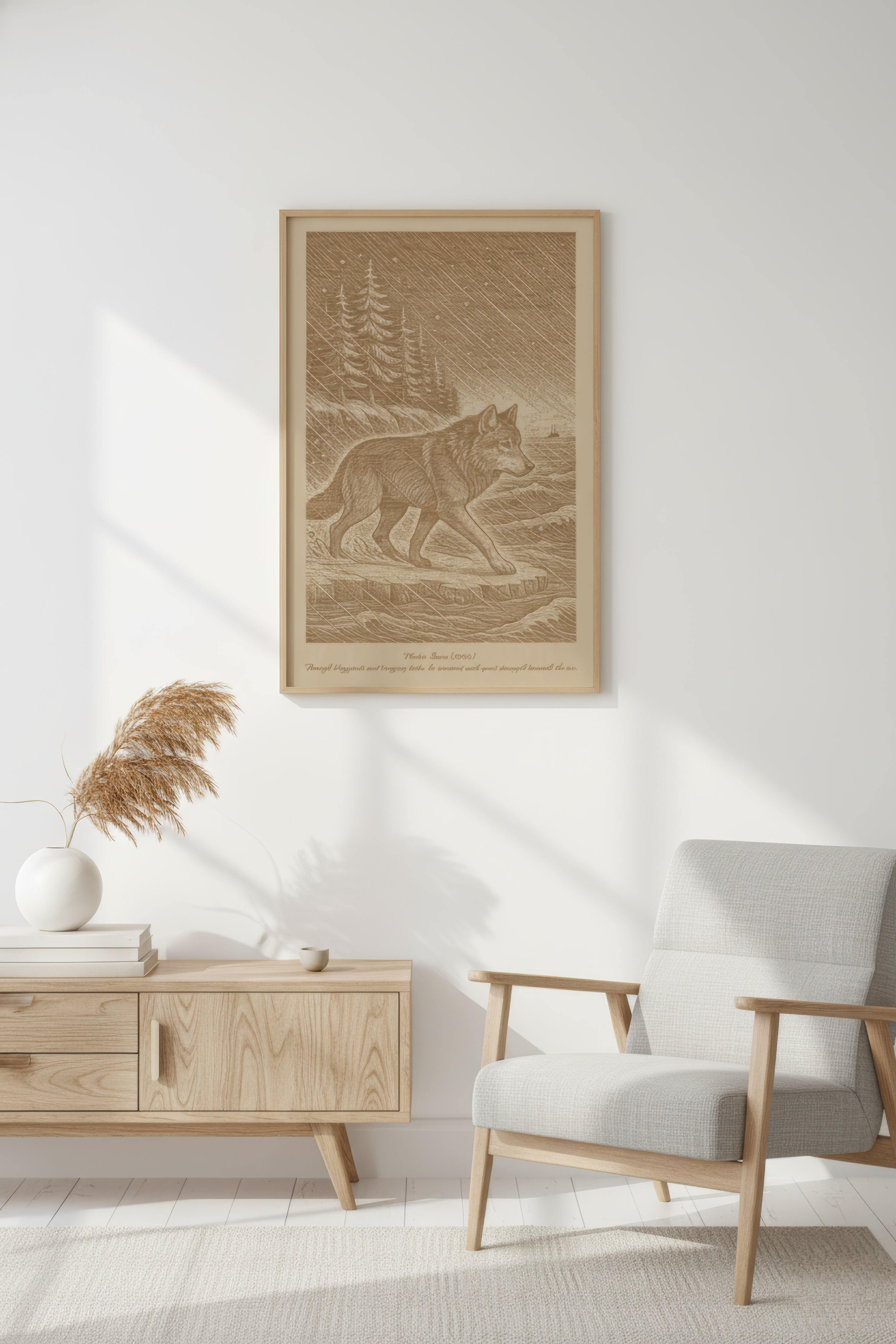 Takaya – Winter Storm (2016) – Laser Engraved Wooden Wall Art