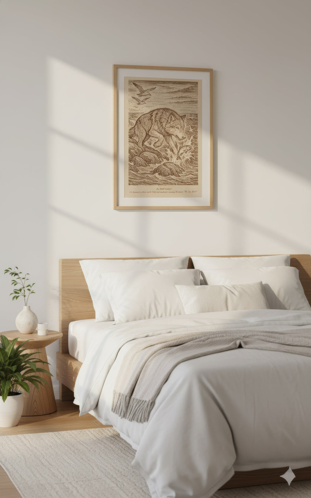 Sea Wolf (2014) – Laser Engraved Wooden Wall Art