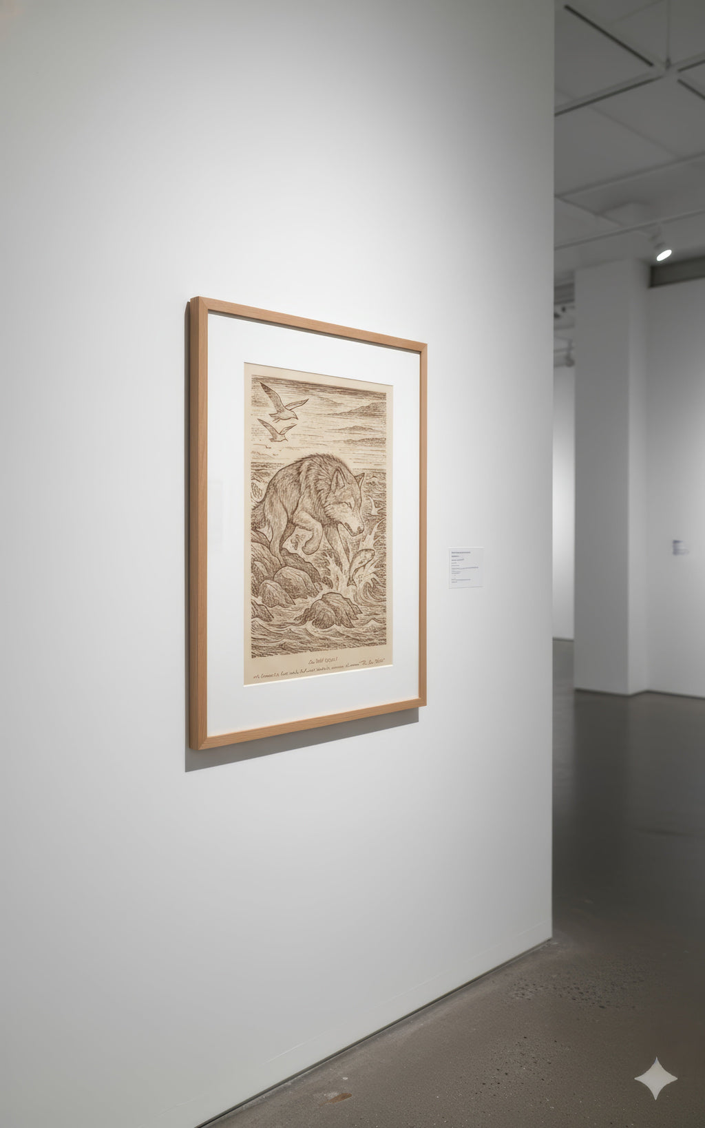 Sea Wolf (2014) – Laser Engraved Wooden Wall Art