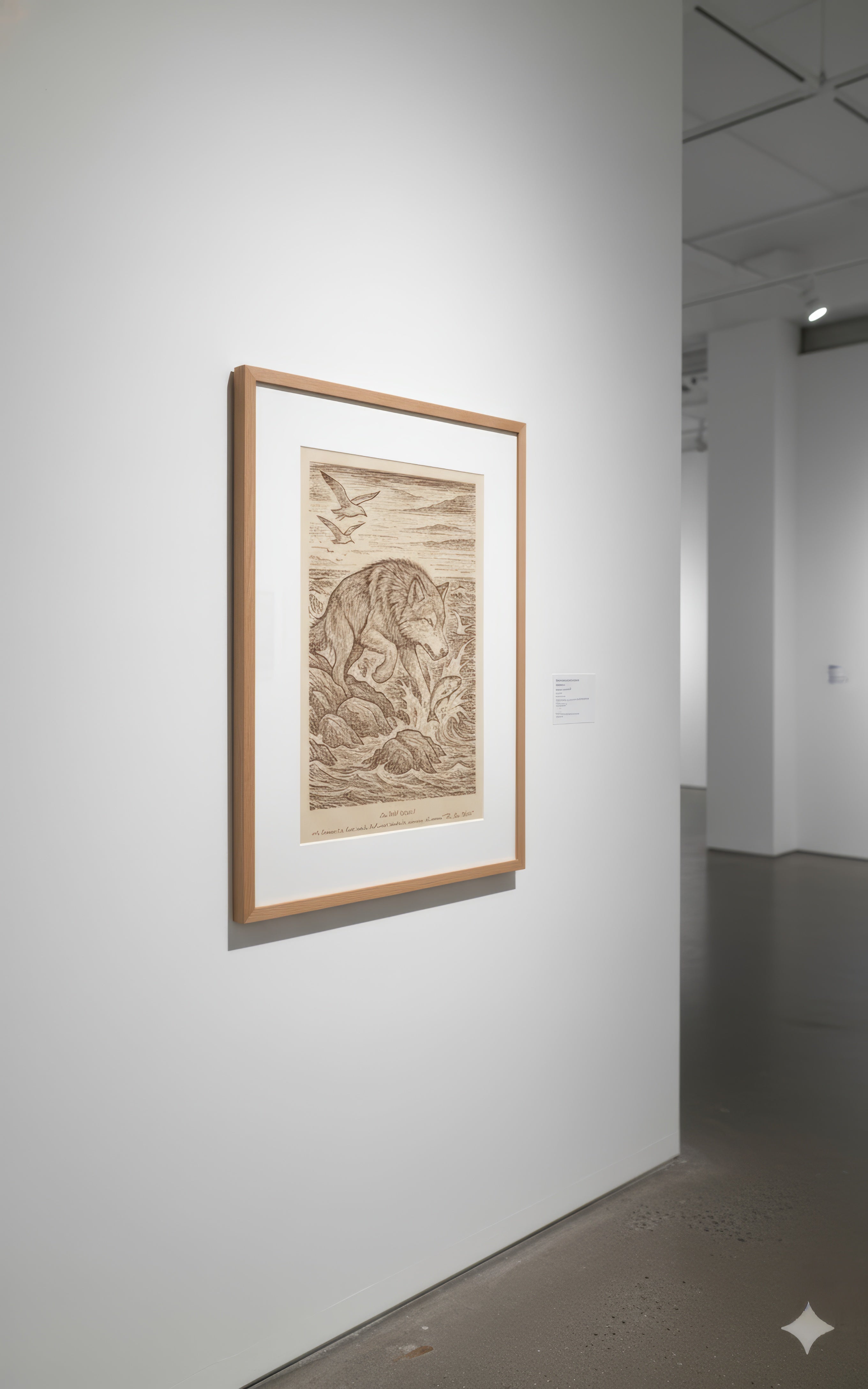 Sea Wolf (2014) – Laser Engraved Wooden Wall Art