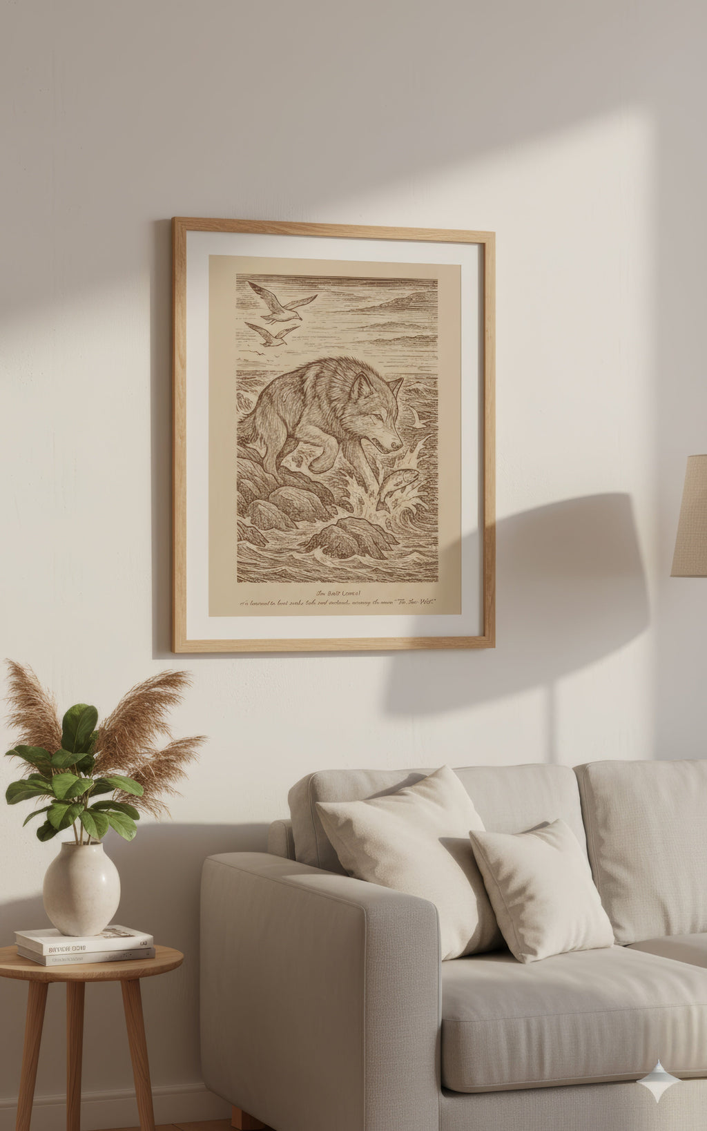 Sea Wolf (2014) – Laser Engraved Wooden Wall Art