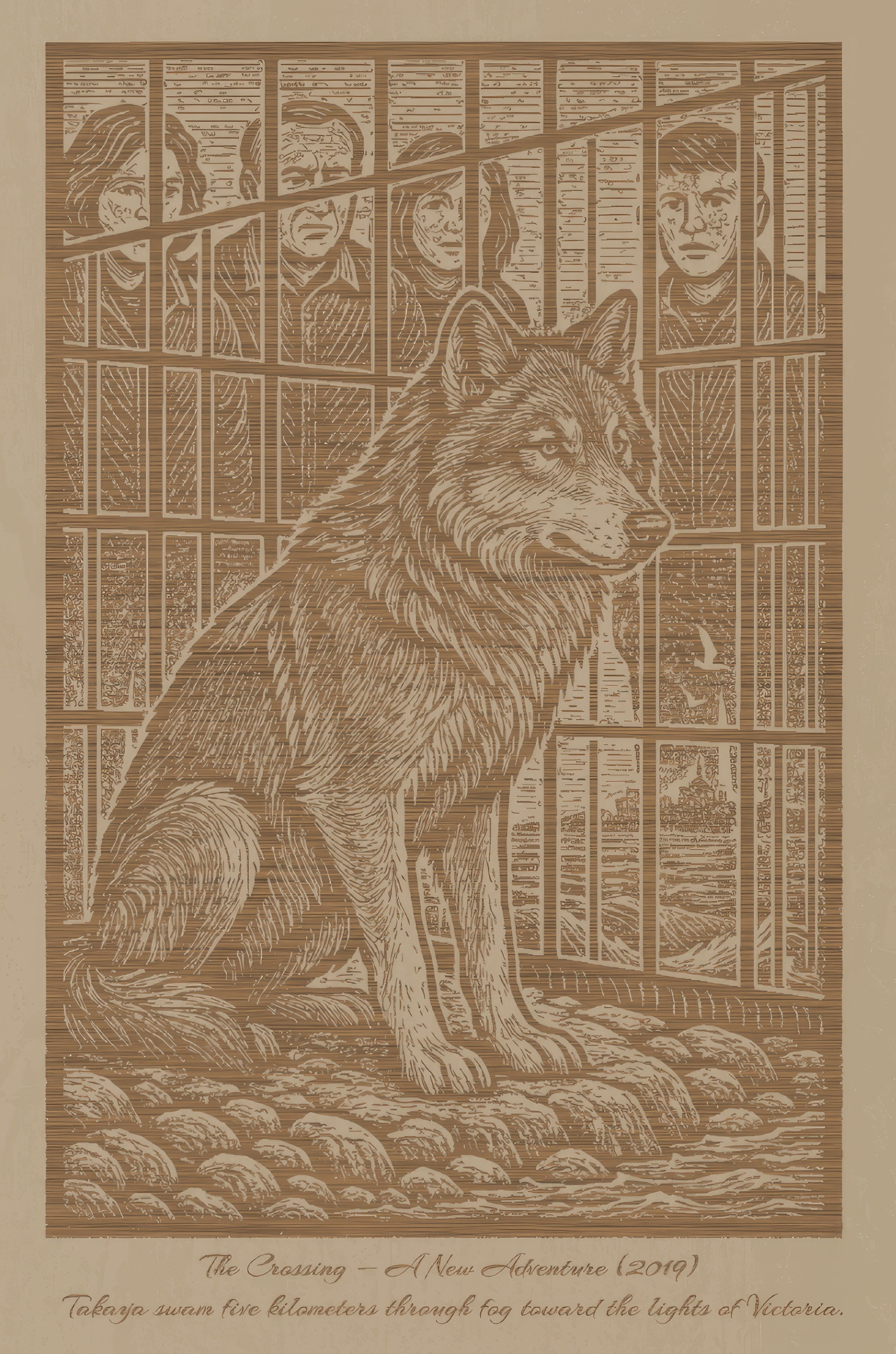 Takaya – The Crossing: A New Adventure (2019) – Laser Engraved Wooden Wall Art