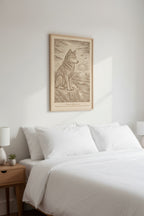 Takaya – The Watcher of the Island (2015) – Laser Engraved Wooden Wall Art