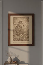 Takaya – The Watcher of the Island (2015) – Laser Engraved Wooden Wall Art