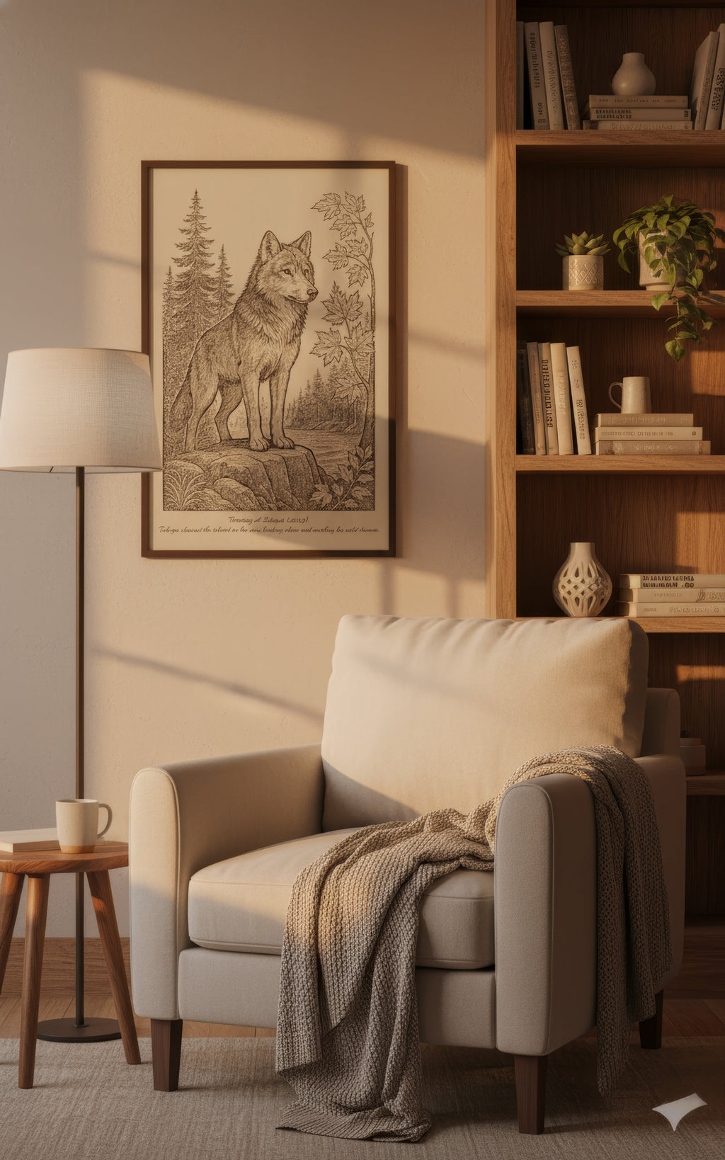 Takaya – Island Guardian (2013) – Laser Engraved Wooden Wall Art