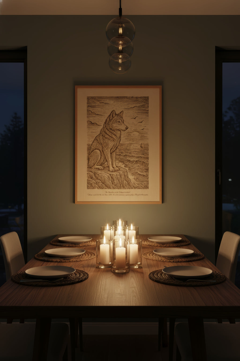 Takaya – The Watcher of the Island (2015) – Laser Engraved Wooden Wall Art