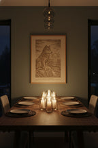 Takaya – The Watcher of the Island (2015) – Laser Engraved Wooden Wall Art