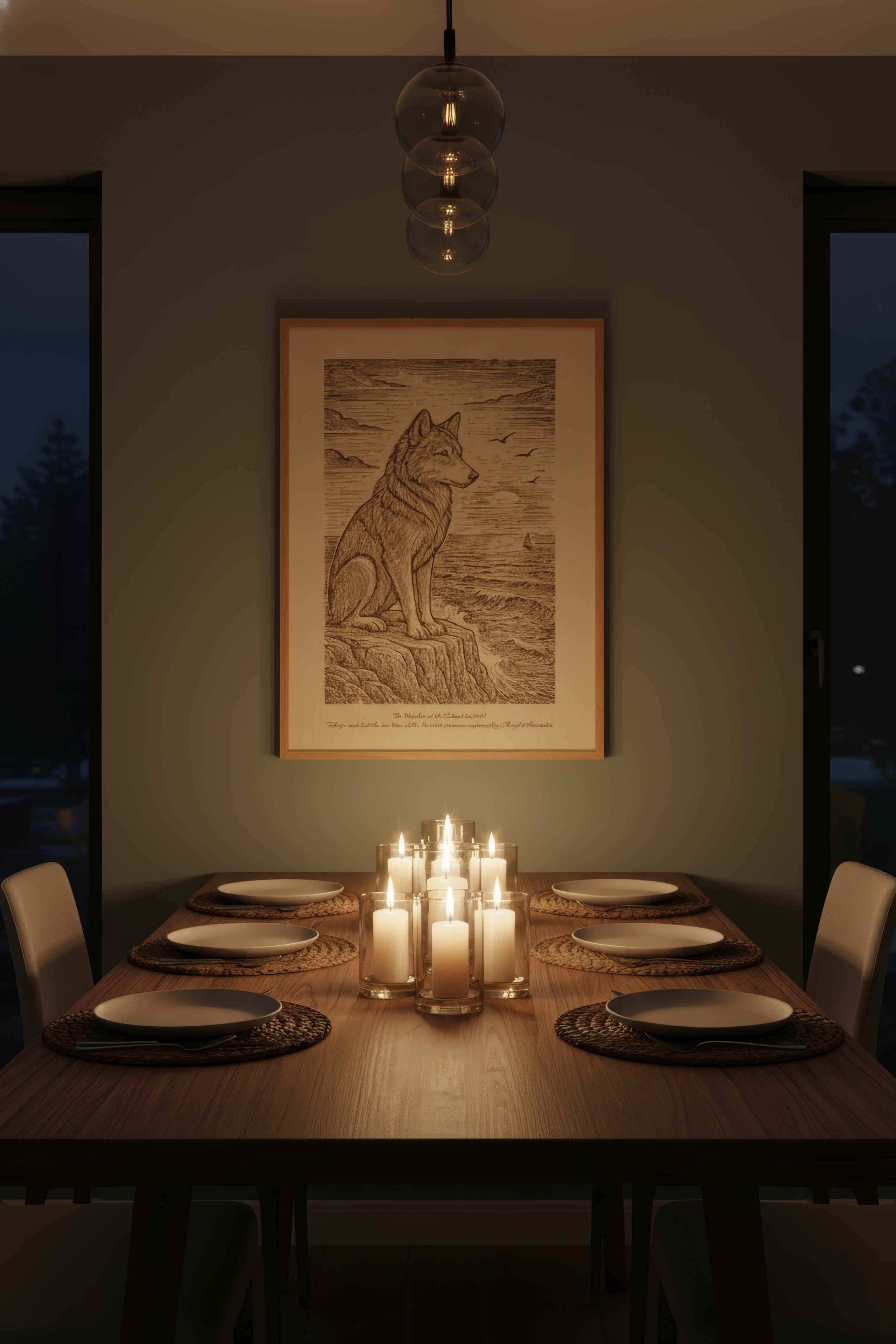 Takaya – The Watcher of the Island (2015) – Laser Engraved Wooden Wall Art