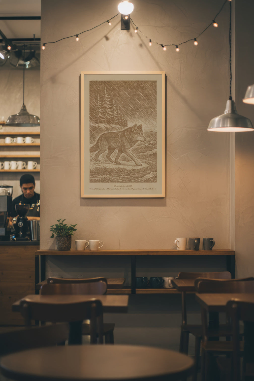 Takaya – Winter Storm (2016) – Laser Engraved Wooden Wall Art