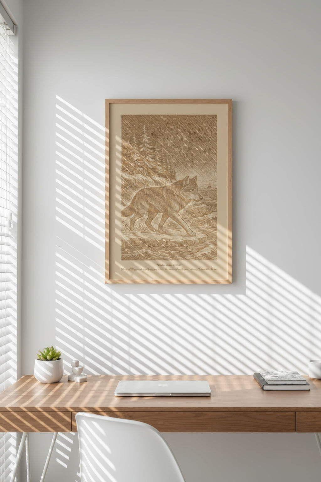 Takaya – Winter Storm (2016) – Laser Engraved Wooden Wall Art