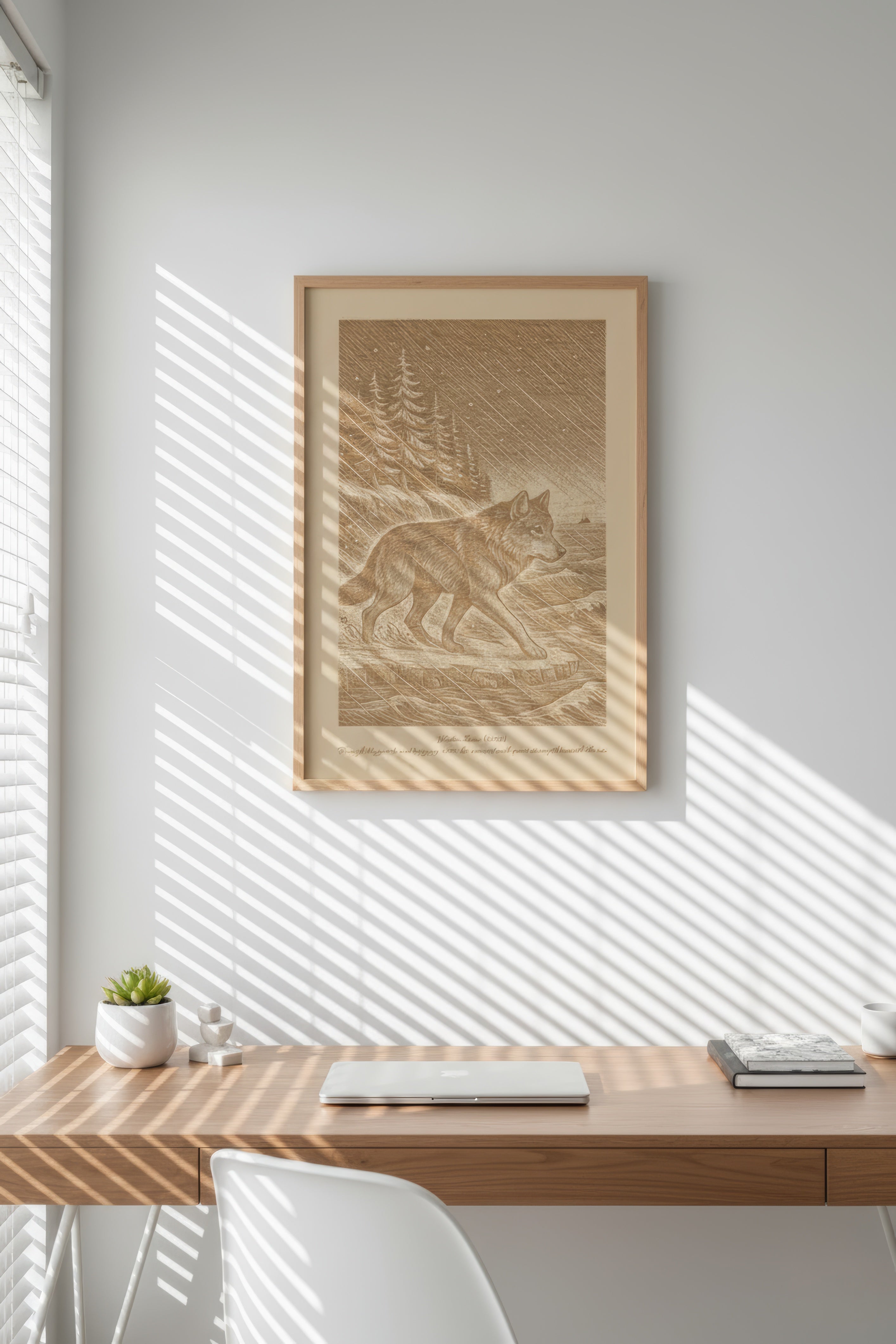 Takaya – Winter Storm (2016) – Laser Engraved Wooden Wall Art
